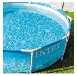INTEX Swimming Pool Metal Frame Beachsize 305x76cm + Pumpe 28208