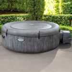 Whirlpool Intex Pure SPA Bubble GreyWood XXL Deluxe 28442 B-Ware