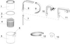 Arm + Halter Haltebgel fr Intex Oberflchenskimmer an Easy Set